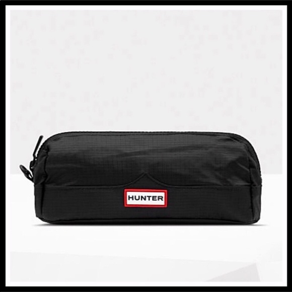 HUNTER ORIGINAL BLACK POUCH COSMETICS BAG A3C - Picture 5 of 5